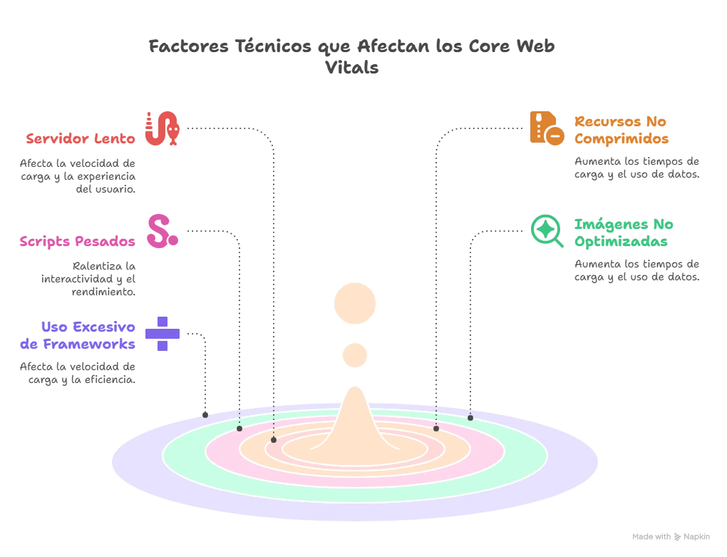 Factores Técnicos que Afectan los Core Web Vitals